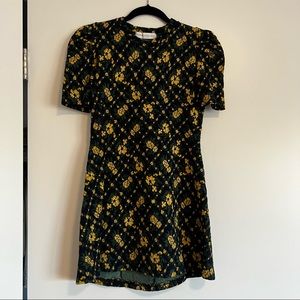 (AS SEEN ON BLACKPINK JENNIE) “Common Unique” Floral Jacquard Mini Dress size XS